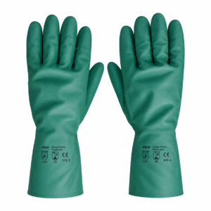 PSW Green Nitrile Flocklined Gloves