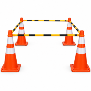 Safety Cones with Connecting Rod