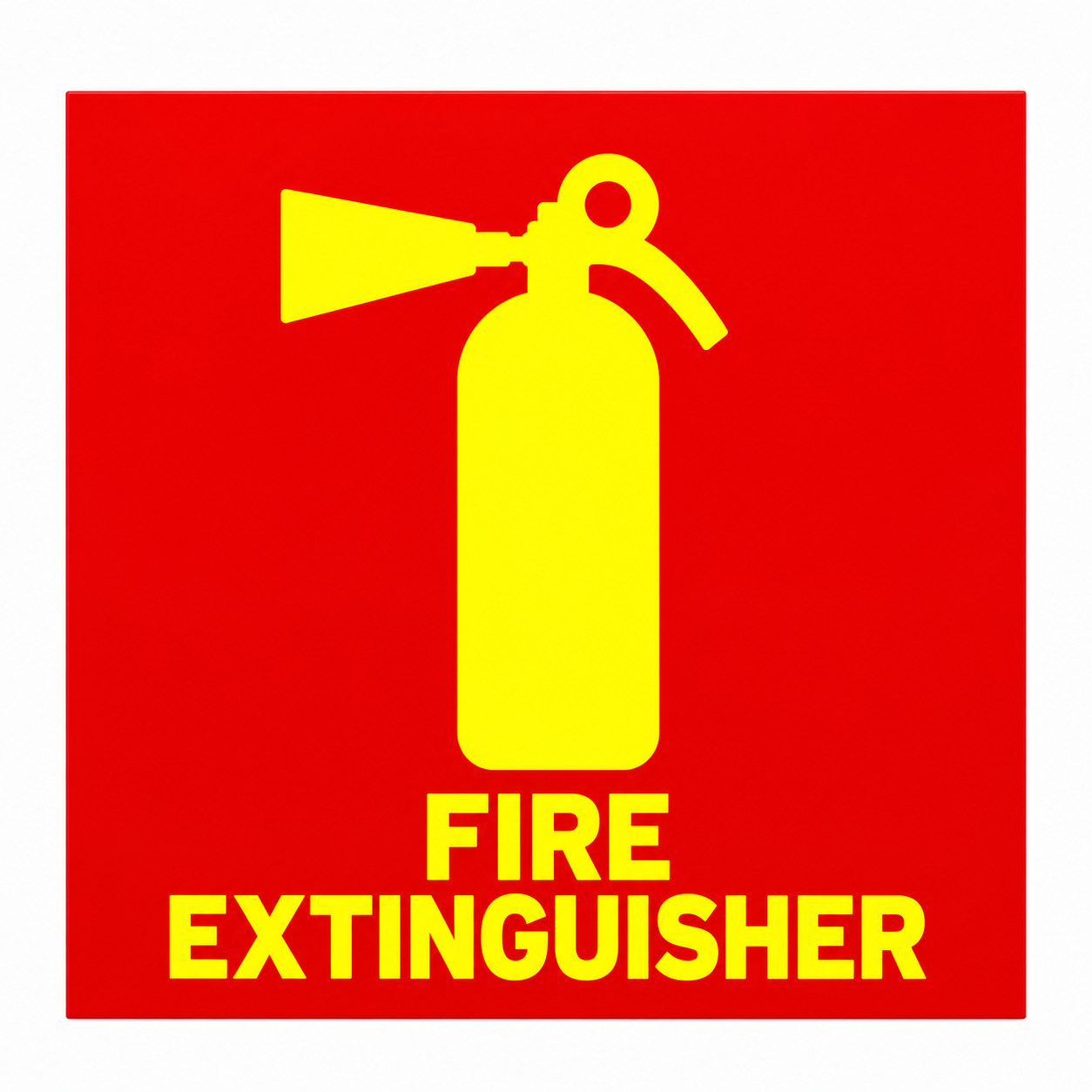 Fire Extinguisher Safety Sign – Emergency Identification